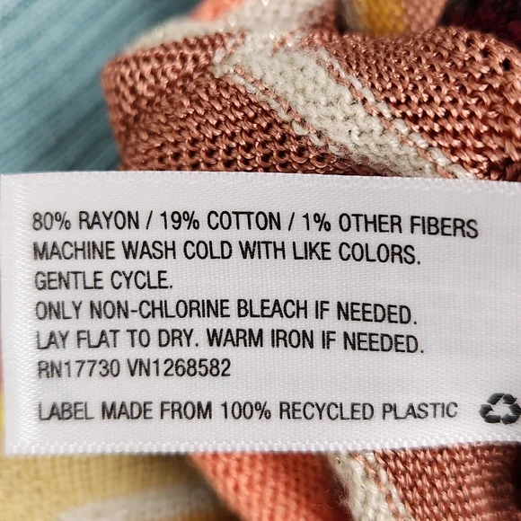 Missoni For Target Cardigan Zig Zag Size Med Teal Brown Soft fall autumn - Picture 10 of 12